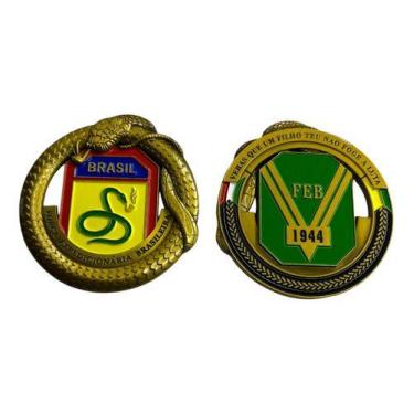 Imagem de Moeda Medalha Feb Força Expedicionária Brasileira Exército - Orecruta