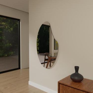 Imagem de Espelho Orgânico 115cm x 70cm E10 Decorativo Lançamento Lapidado Salão