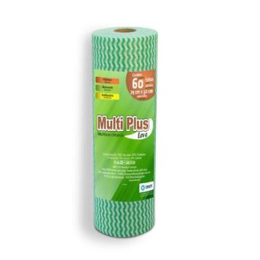 Imagem de Pano Multiuso Multiplus - 29cm X 30m - 60 Folhas - 35g/m² - Verde - Ob