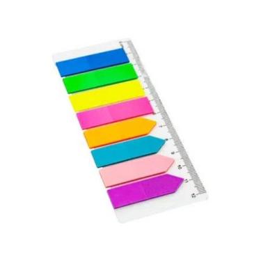 Imagem de Marcador de Páginas 4 Flag + 4 Seta 12x44MM 4 cores 80FLS - El037 - Mu