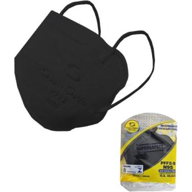 Imagem de Máscaras Supersafety C/Elástico De Orelha N95 Pff2 Inmetro Anvisa C.a.