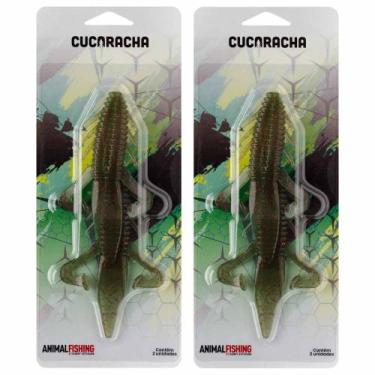 Imagem de KIT ISCA SOFT CUCARACHA ANIMAL FISHING BY JOHNNY HOFFMANN Cor:Forest