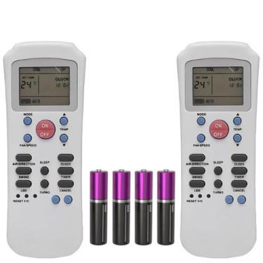 Imagem de Kit 2 Controle Ar Condicionado Compatível Springer Carrier - FBG