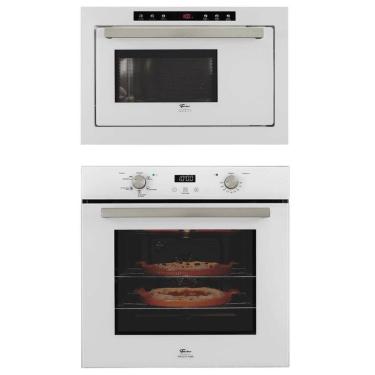Imagem de Kit Forno Elétrico Fischer Infinity Embutir 82L Com Air Fryer + Micro-Ondas 25l Branco 220v