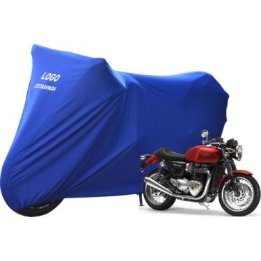 Imagem de Capa Para Proteger Motocicleta Triumph Bonneville Thruxton - Mz, Azul