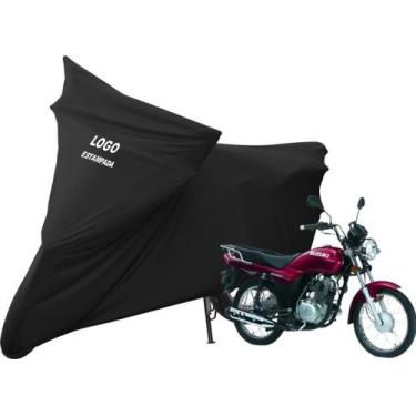 Imagem de Capa Para Proteger Moto Suzuki GS 120 Com Logo - Mz, Preta