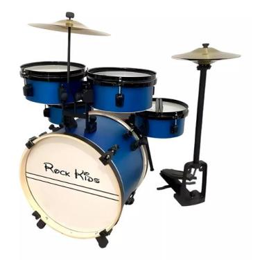 Imagem de Bateria infantil Rock kids RMV Azul