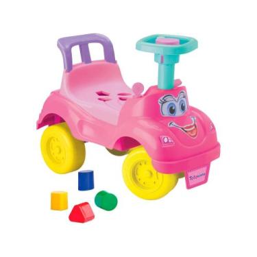 Imagem de Andador de Empurrar Brinquedos Cardoso - Totokinha, Azul e Rosa, Totok