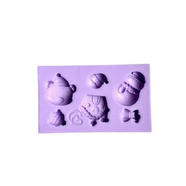 Imagem de Confeitaria dos moldes, F1806 MOLDE DE SILICONE NATAL CONFEITARIA BISCUIT