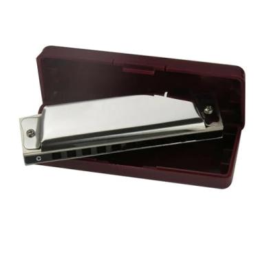 Imagem de Para Iniciantes harmônica 10 Buracos Gaita Harpa Boca Órgão Diatônico Blues Folk Jazz Chave C/g Para Iniciantes Instrumentos Musicais Gaita(C)