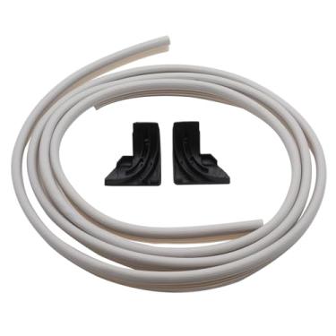 Imagem de WD08X10057 Gaxeta de porta de lava-louças WD8x227 e WD8x228 juntas de canto compatíveis com GE Hotpoint Kenmore lava-louças