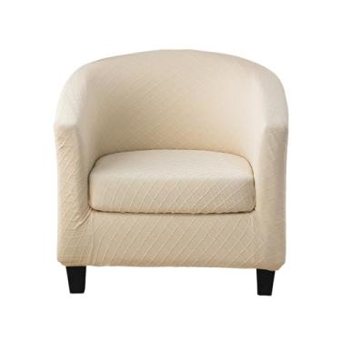 Imagem de CRFATOP Capa de cadeira de clube com capa de almofada jacquard 2 peças capas de cadeira de banheira capas de poltrona macias laváveis redondas capas de sofá para balcão de bar sala de estar, 25