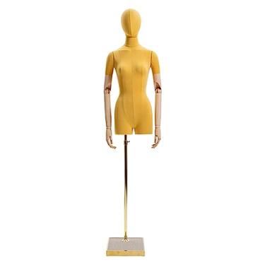 Imagem de Multiuso Manequim feminino manequim colorido torso vestido de noiva manequim com suporte de metal para exibição de roupas de bancada manequim Janela