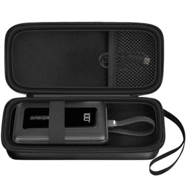 Imagem de Boobowl Capa rígida de viagem compatível com Anker Zolo Power Bank, carregador portátil de 10.000mAh 20.000mAh 30W, bolsa de armazenamento para bateria Anker com bolso de malha de acessórios (apenas
