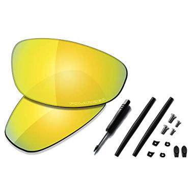Imagem de Lentes de reposição premium e kits de borracha para óculos de sol Oakley Juliet, High Definition - 24k Gold Polarized, One Size