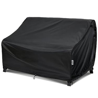 Imagem de VARIETYFACE Capas para Móveis de Pátio À Prova D'Água, Cabe Até 78"L X 33"P X 32"A, Capas para Sofás Externos de 3 Lugares À Prova de Sol, Capas para Móveis de Gramado, Pretas