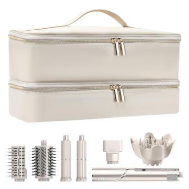 Imagem de Carrying Case for Shark Flexstyle, Wjang Double-Layer Travel Case for Shark Flexstyle/Dyson Airwrap, Waterproof Storage Case Portable Travel Organiser Bag for Shark Flexstyle and Dyson Airwrap Styler
