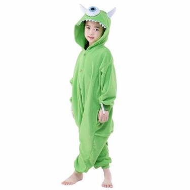 Imagem de Pijama Kigurumi Mike Wazowski Infantil Macacão A Pronta Entrega - Jhon