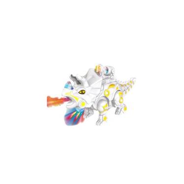 Imagem de Brinca Brilha Dinosaurus - Triceratops com Luzes - Royal Toys, Vermelh