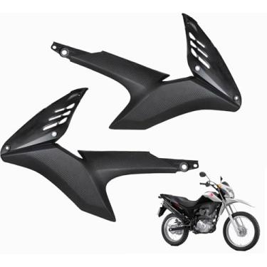 Imagem de Carenagem Lateral Aba Tampa Inferior Tanque Par Nxr Bros 160 Injetada Preto