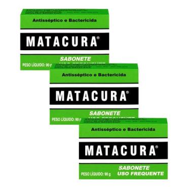 Imagem de Sabonete Cão Gato Matacura Antisséptico Bactericida 90g 3un