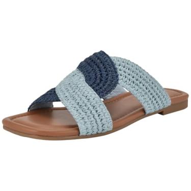 Imagem de Nine West Sandália rasteira feminina Quara, Azul 450, 36