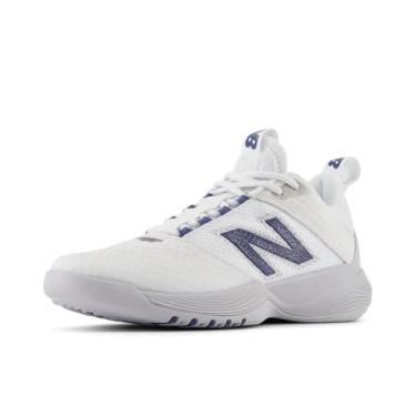 Imagem de New Balance FuelCell Vb-01 V1 Tênis de vôlei feminino, Branco/cinza perolado, 9 Wide