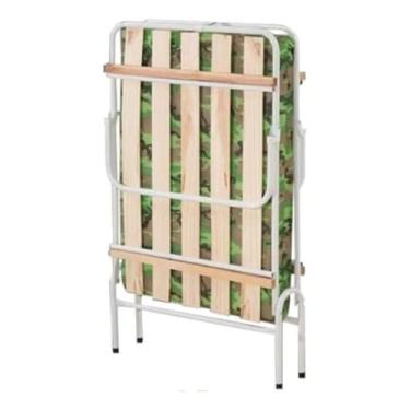 Imagem de Cama Dobrável Camping Pescaria Portátil Compacta Solteiro Com Colchão Para Visitas