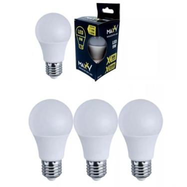 Imagem de Kit  3 Lâmpada Led Bulbo 9w - Maxxy