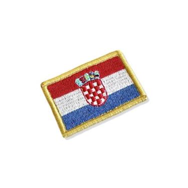 Imagem de BP0436-011 Bandeira Croácia Patch Bordado 5,7x3,8cm - BR44