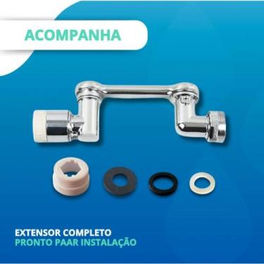 Imagem de Extensor rotatório para Torneira Cozinha Cromado - Ambi pur