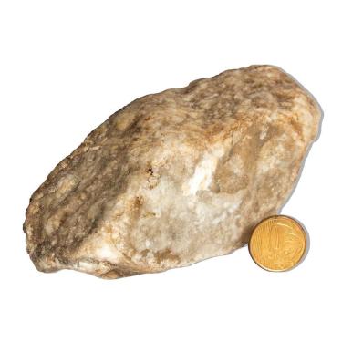 Imagem de 01 Gesso Pedra Bruto Natural 350 a 400g 9 a 12cm Tipo B