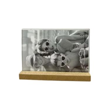 Imagem de Porta-Retrato em MDF com Design vidro Duplo, 10x15 cm