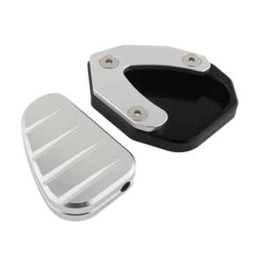 Imagem de UGPLM Brace lateral Tripé Malado o kit de almofada Substitua as peças por acessórios de motocicleta de metal da chave de metal para montagem simples para, Prateado