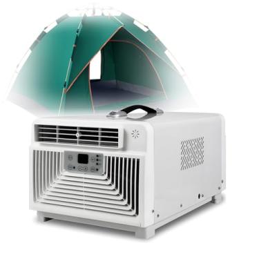 Imagem de Ar condicionado móvel de 3400 BTU, resfriamento e aquecimento, ar condicionado portátil, desumidificador compacto, interno/externo, sem drenagem e instalação necessária