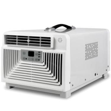 Imagem de Ar condicionado portátil externo de 3400 BTU, resfriamento e aquecimento, desumidificador integrado, mini ar condicionado, sem necessidade de drenagem, sem necessidade de instalação