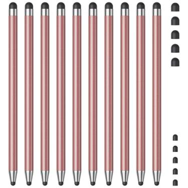 Imagem de Stylus (10 peças), caneta Stylus para tela sensível ao toque, caneta Stylus de alta precisão e sensibilidade para smartphone e tablets Android, compatível com tela sensível ao toque capacitiva