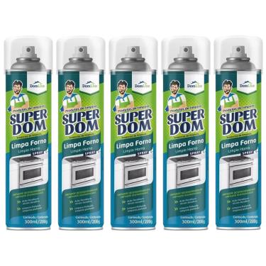 Imagem de Kit 5 Limpa Forno Micro Ondas Dom Line Desengordurante 200g