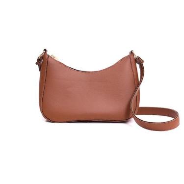Imagem de Bolsa Feminina Tiracolo Clucth Compacta Meia lua Festa Alça De Ombro -