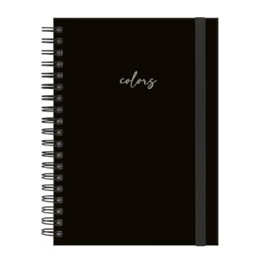 Imagem de Caderno Colegial Plus Solid Colors Preto Prata 12 Matérias