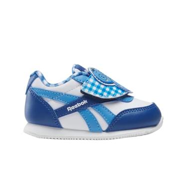 Imagem de Reebok Tênis infantil Club C Revenge para bebês meninos, Giz/verde clássico/azul marinho vetor, 18