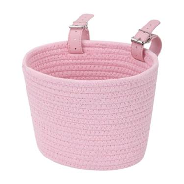 Imagem de Vaveren Decoração de bicicleta de bicicleta infantil Fácil instalação transportando acessórios de cesta de bicicletas para crianças Scooter de compras de, Rosa