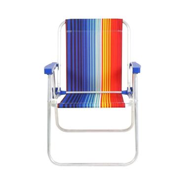 Imagem de Cadeira De Praia Alta Em Aluminio - Bel Fix