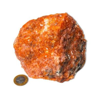 Imagem de 01 Calcita Laranja Bruto Esoterismo 1,5 a 2Kg 15-25cm Tipo A - Cristai