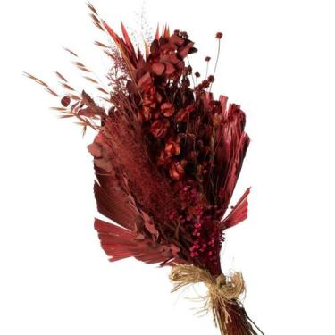 Imagem de Buque de Flores Secas desidratada Latania Marsala Presente - Tem Flore