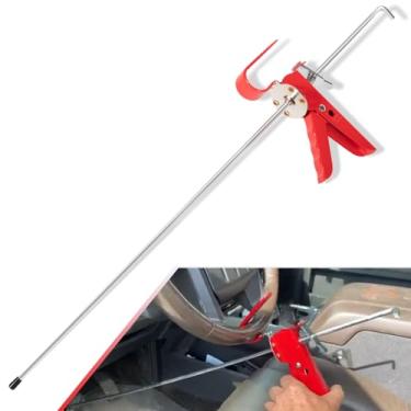 Imagem de O depressor de pedal THE393 serve para a maioria dos veículos, depressor de pedal de freio de aço inoxidável ajustável de 37 polegadas usado em testes de carro e manutenção automática