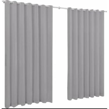 Imagem de Cortina Para Sala Ou Quarto 3,00x2,50 metros(CINZA CLARO)