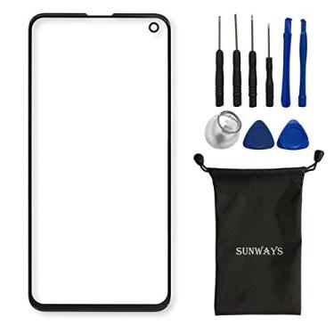 Imagem de Substituição da tela de vidro Sunways para Samsung Galaxy S10e SM-G970F preta