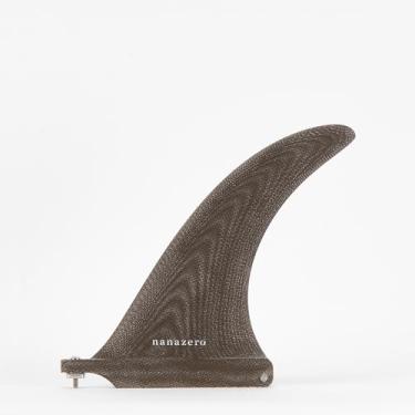 Imagem de nanazero Barbatana central de fibra de vidro toda redonda 18 cm Brown Volan - Barbatanas centrais únicas para prancha de surf, longboard, comprimento médio
