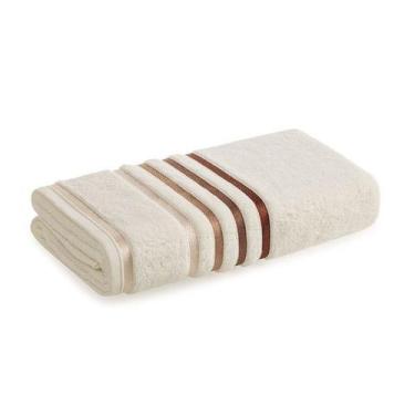 Imagem de Toalha Banhão Lumina Karsten 86 x 150 cm Gigante Algodão, Ivory/ferrug